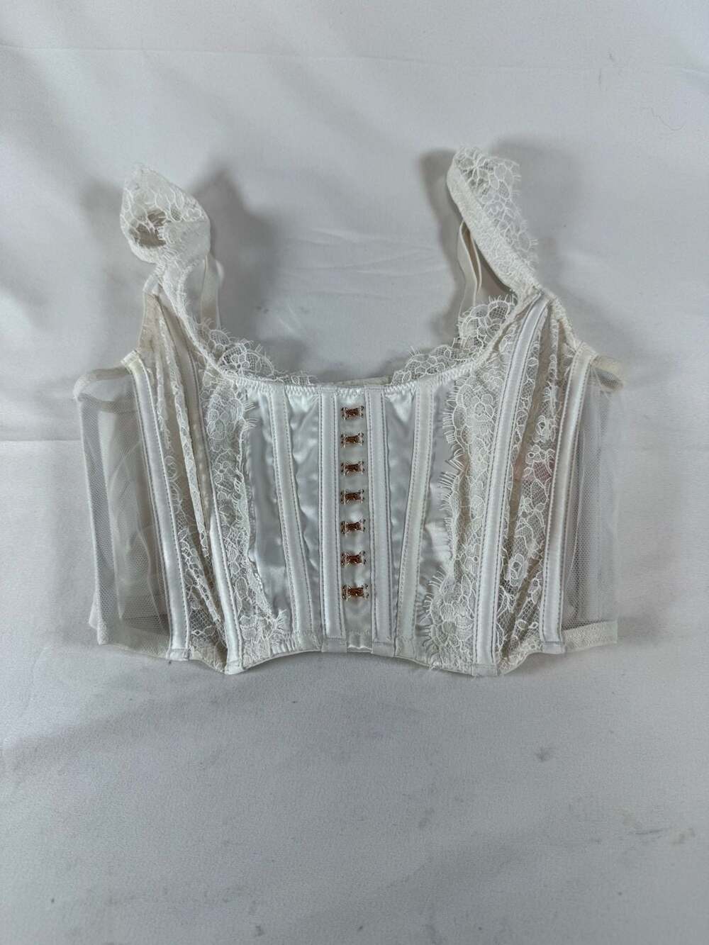 Victoria's Secret Womens Dream Angels Unlined Corset Top Size XS Coquette Fairyc